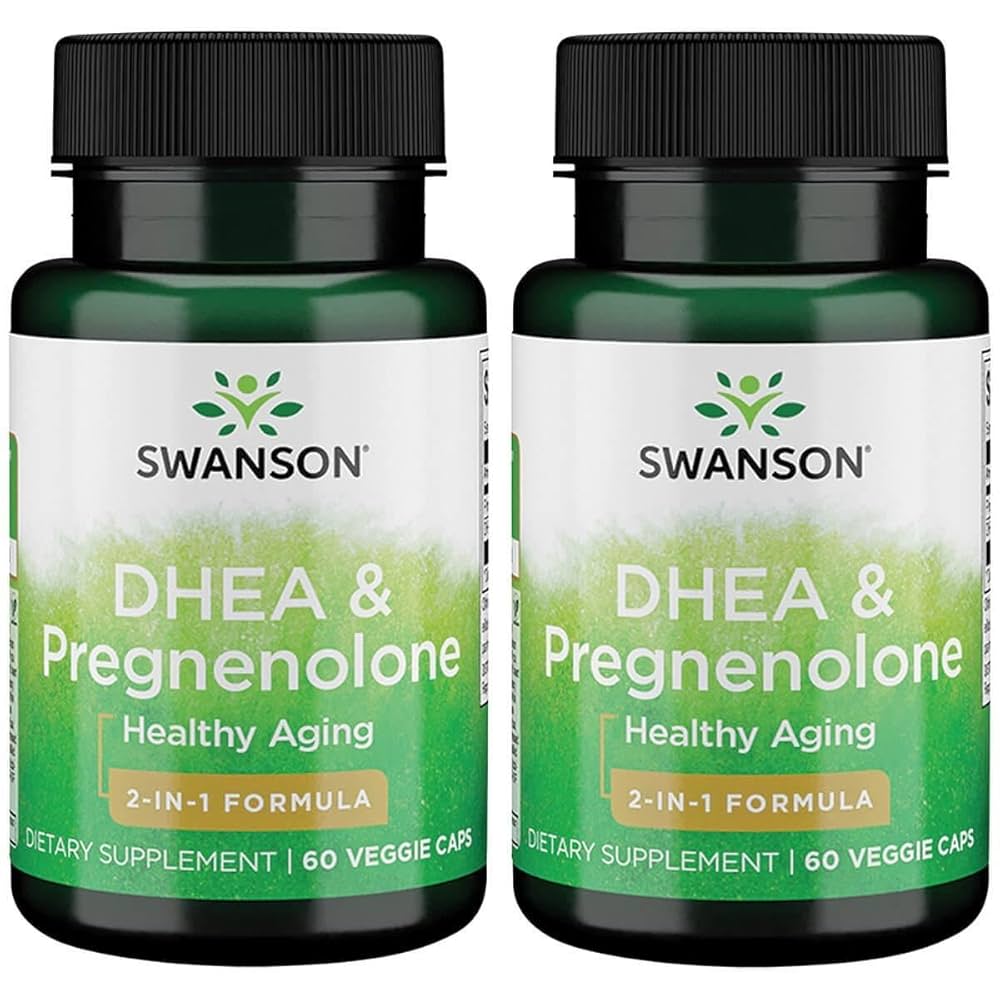 Swanson DHEA & Pregnenolone 60 Caps