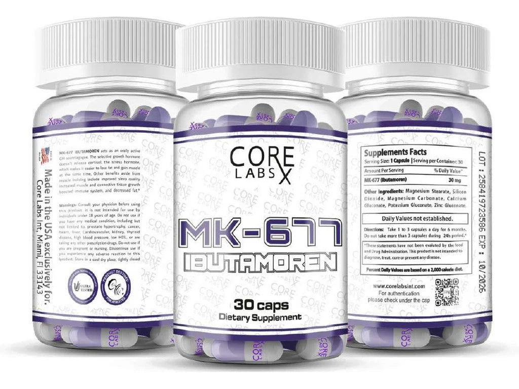Core Labs X MK-677 Ibutamoren 30mg 30 Caps
