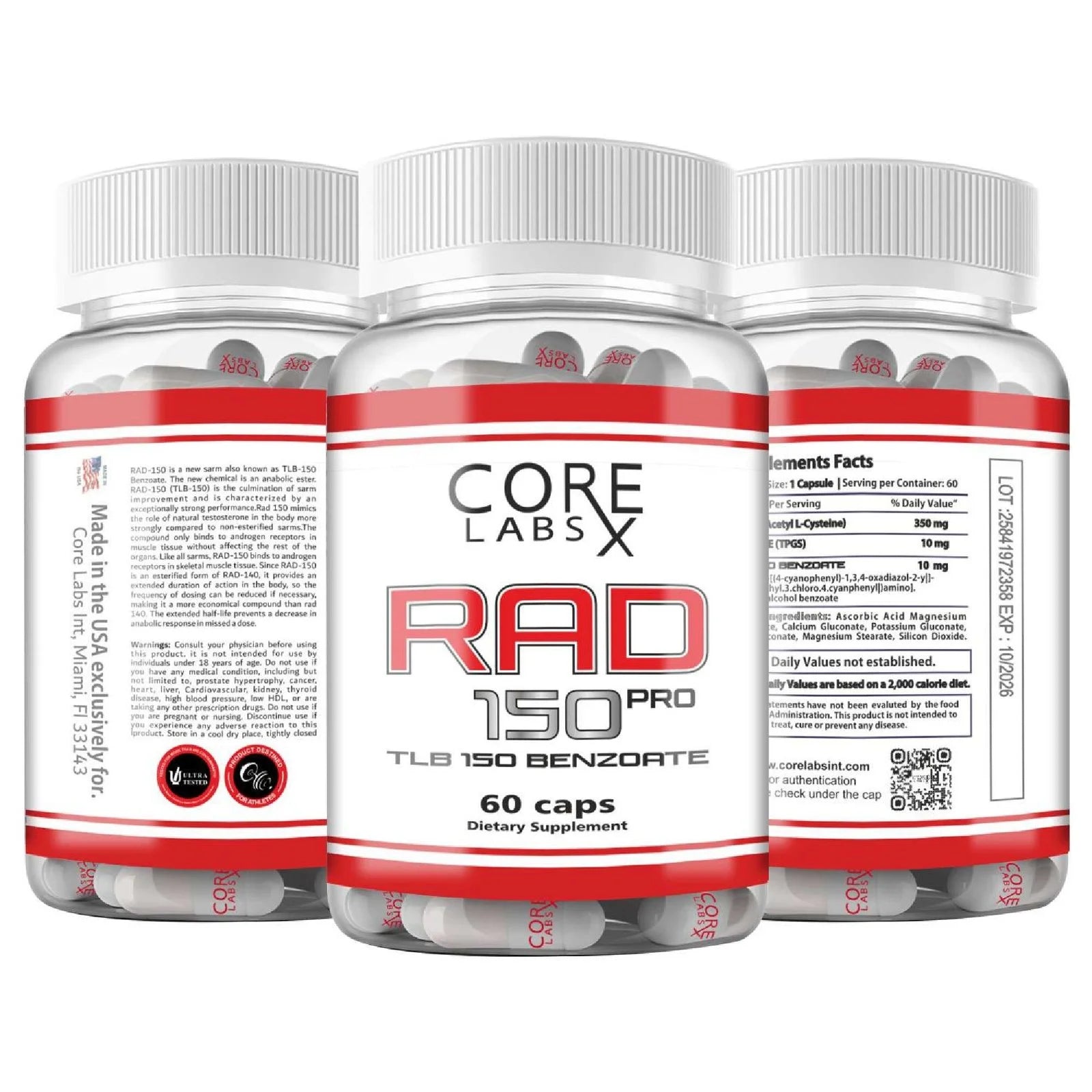 Core Labs X RAD 150 Pro 60 Caps