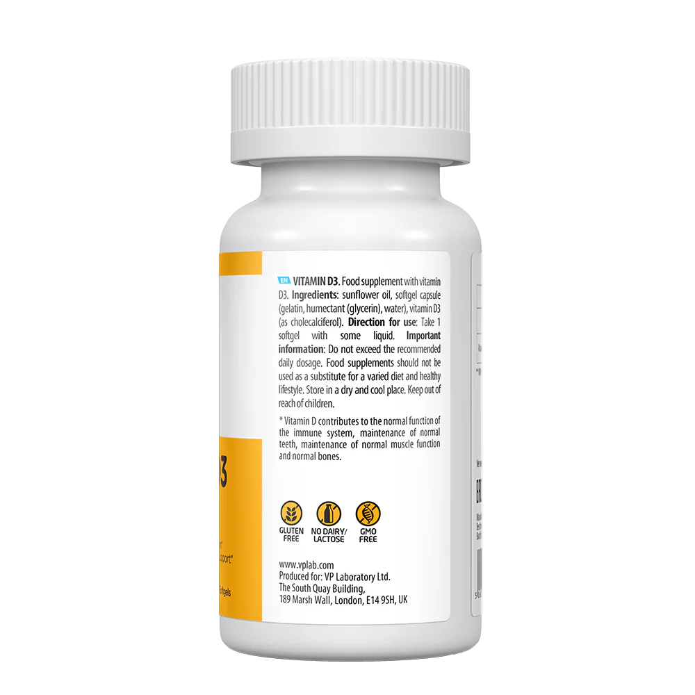 ULTRAVIT Vitamin D3 4000IU 120 Soft Gels