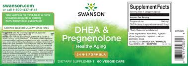 Swanson DHEA & Pregnenolone 60 Caps