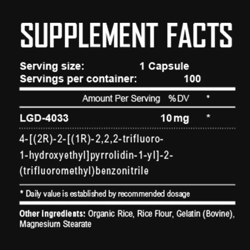 Warrior Labz Ligandrol LGD-4033 100 Gélules